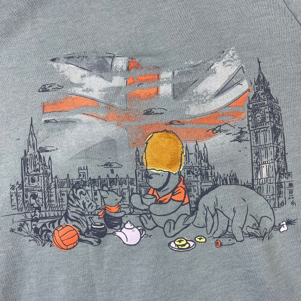 Disney Dusty Blue Zip-Up Hoodie with Winnie the Pooh - Picture 10 of 10